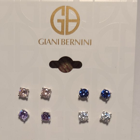 Giani Bernini Jewelry - 💙 GIANI SS multi-color cz studs **NWT